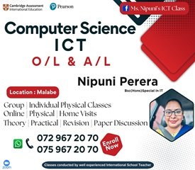 Edexcel & Cambridge Computer Science & IT O/L, AS / A2 Classes