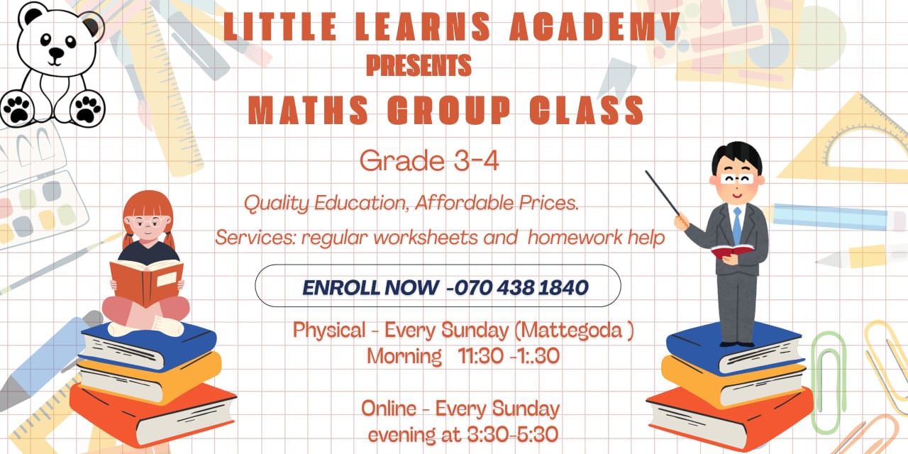 🧮 Quality education at affordable prices – join our Maths Group Class!