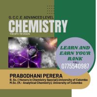 Chemistry-G. C. E. Advanced Level - Small group/ Individual- Online/Physical