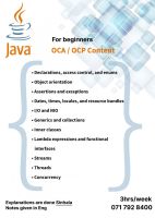 Java Online Classes from the Beginning