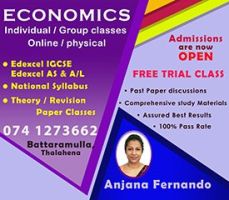 Advanced and Ordinary Level Economics Classes
