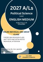 Political Science English Medium