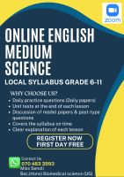 Online English Medium Science Class